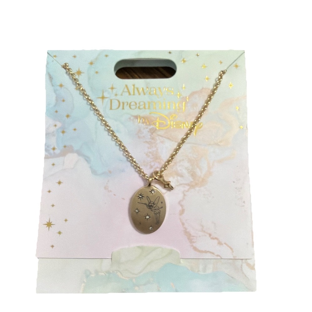 2025 Disney Parks Always Dreaming Tinker Bell Necklace, Peter Pan